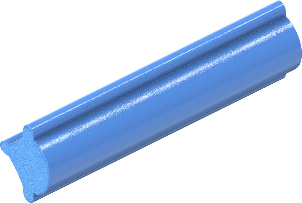 Füller für Klemmprofil, Siliconvollmaterial 85 ± 5 Shore A blau