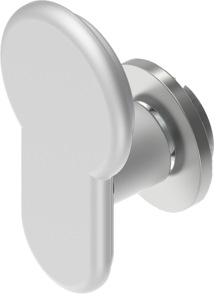 Blindstop voor profiel-halfcilinder uitsparing, Aluminium