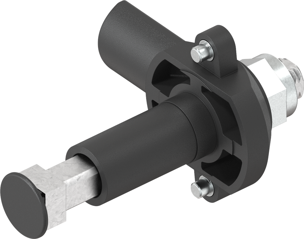 loquet à levier avec axe zamak, polyamide GF noir