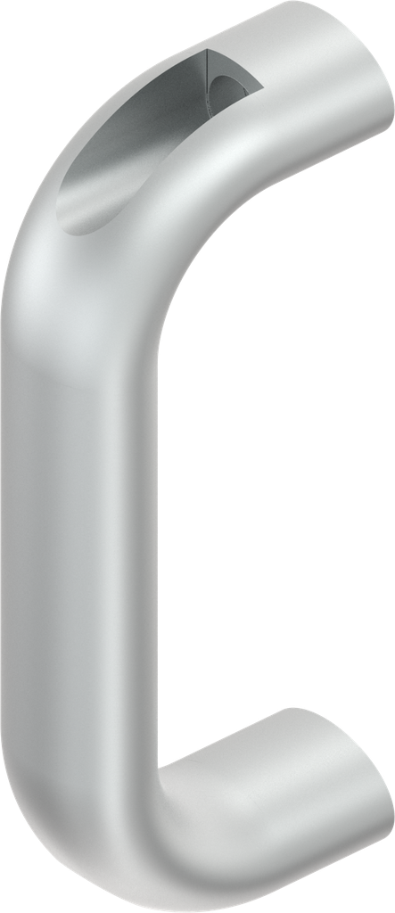 poignée, aluminium brillant