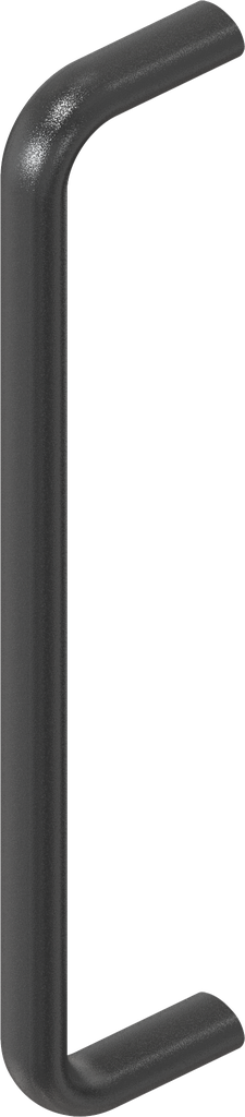 Maniglia a ponte, alluminio rivestito in plastica nera