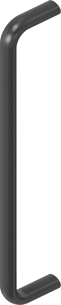 poignée, aluminium revêtu en matière plastique noir