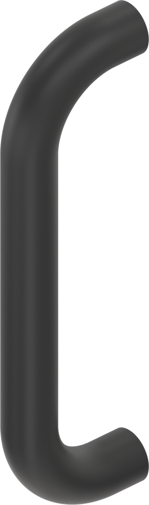 Maniglia a ponte, alluminio rivestito in plastica nera