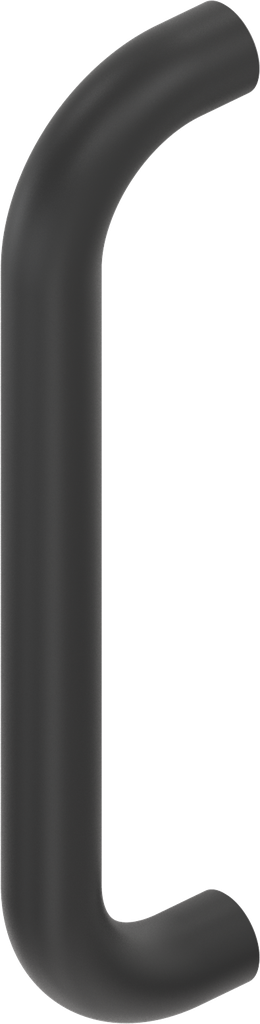 Bow-type handle, Aluminium black plastic-coated