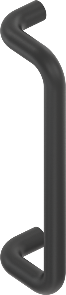 Bow-type handle, Aluminium black plastic-coated