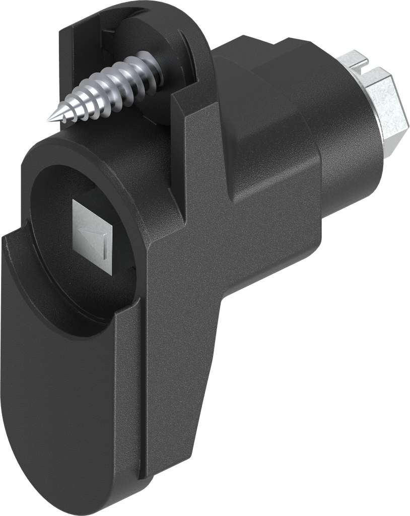 module avec rotor carré 6, polyamide GF noir