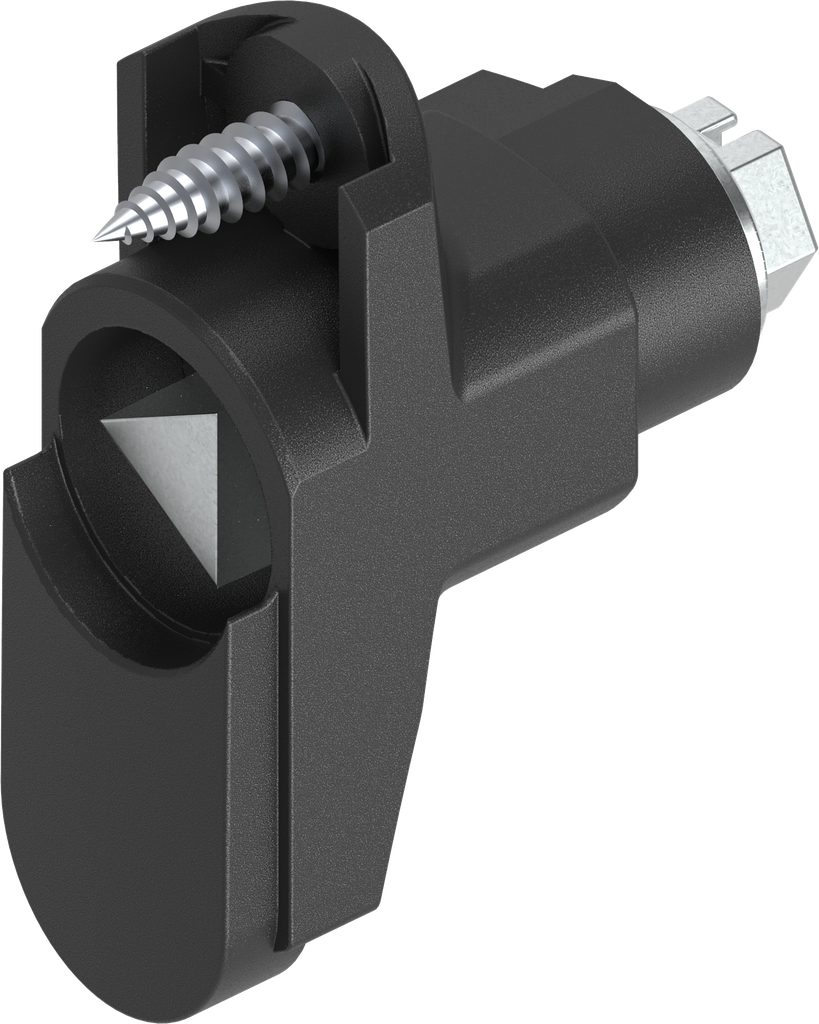 Módulo de cierre con inserto triángulo 9, poliamida GF negro