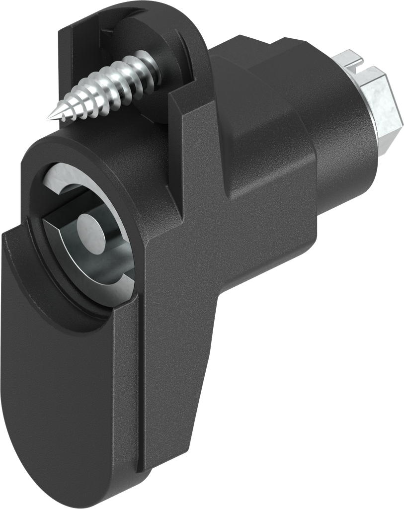 Módulo con inserto doble barra 5, poliamida GF negro