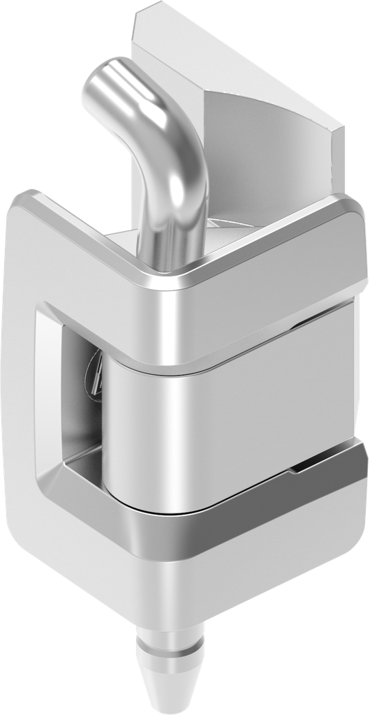 Bisagra 180°, acero inoxidable AISI 316