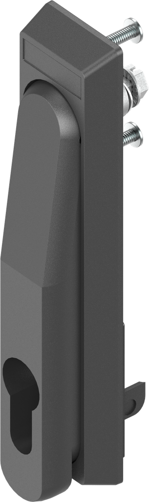 Zwenkgreep voor profiel-halfcilinder 45 mm (A = 35 mm), polyamide GF zwart