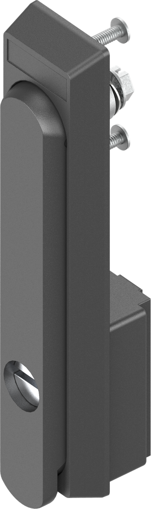 Maniglia girevole con inserto intaglio 2x4, poliammide GF nero