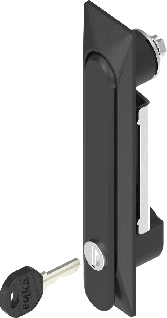 poignée escamotable 1 150 clé différente, polyamide GF noir