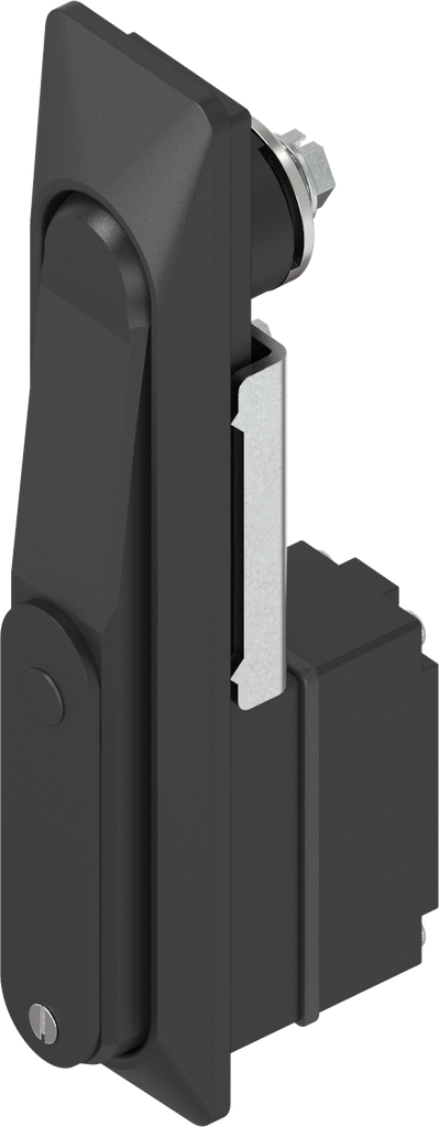 Poignée escamotable 1154 pour demi-cylindre 45 mm (A = 35 mm), zamak époxy noir