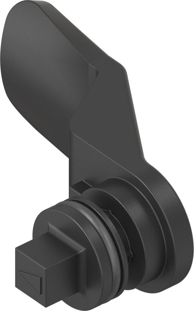 came carré 7 avec joint torique, polyamide GF noir