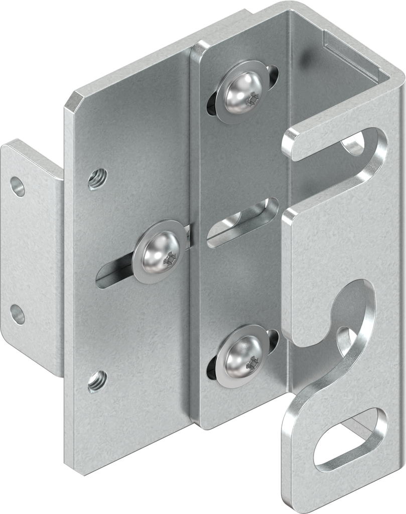 gâche à gauche, acier zingué