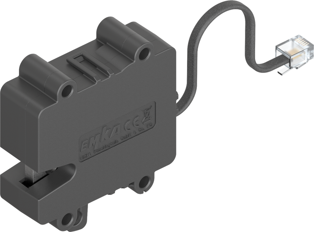 Einpunktverriegelung mit Notöffnung, Battery backup, Polyamid GF schwarz