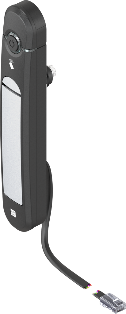 Zamak gepoedercoat in wit aluminium en polyamide GV zwart