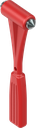 Noodhamer met punt van gehard staal, polypropyleen rood