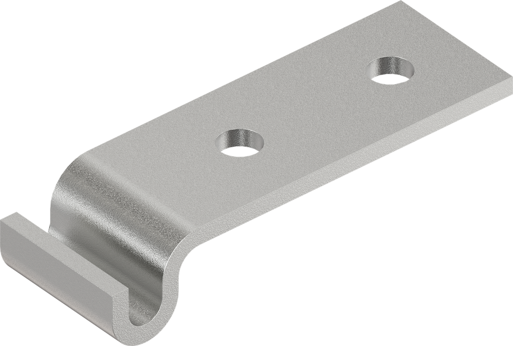 Riscontro, forato, acciaio grezzo