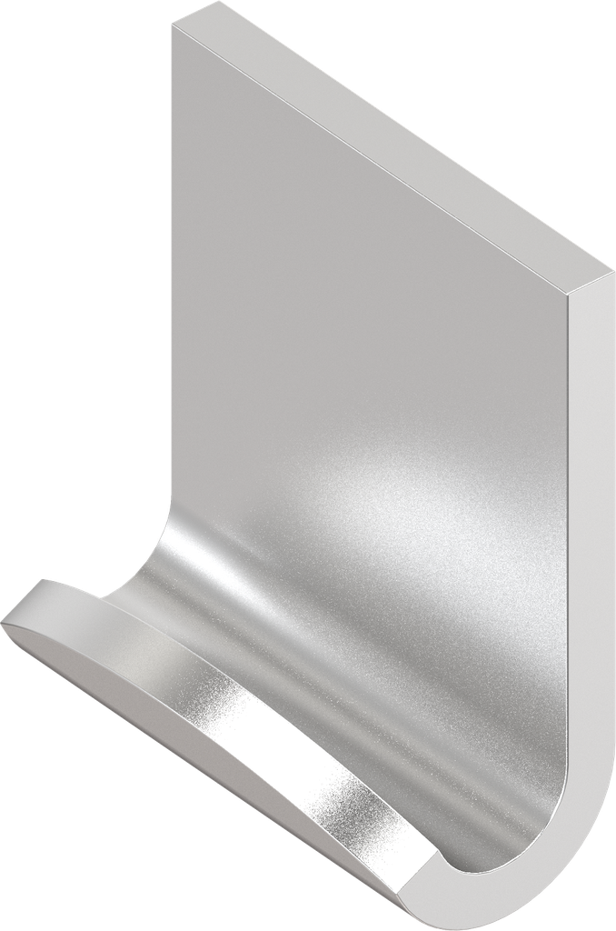 Hook, undrilled, Stainless steel AISI 304