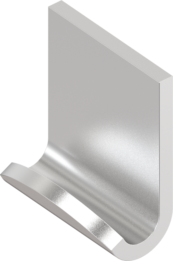 Riscontro, senza foro, acciaio inox AISI 304