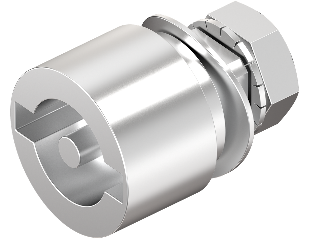 Bediening dubbelbaard 3 mm, RVS 316