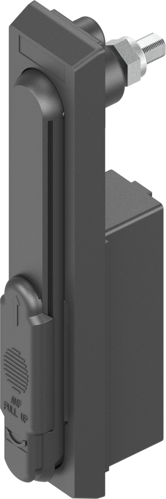 poignée escamotable à double cylindre (version 1), polyamide GF noir