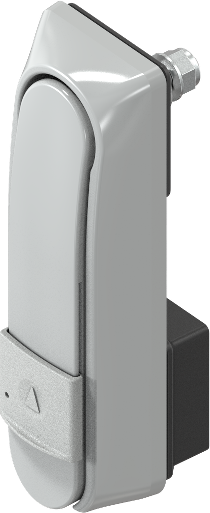 Zwenkgreep "kort" met WK2 voor KABA type 1514, Zamak grijs poedergecoat RAL 7038