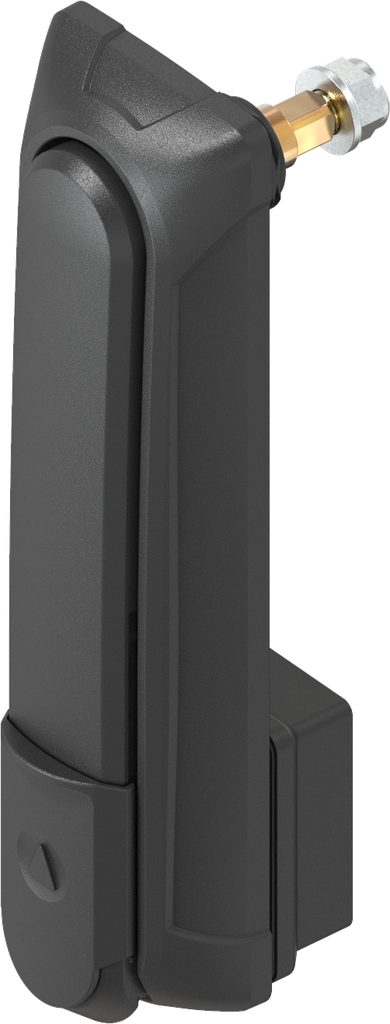 Maniglia girevole "lunga" con modulo per profilo mezzo-cilindro 40 mm (A = 30 mm), poliammide GF nero