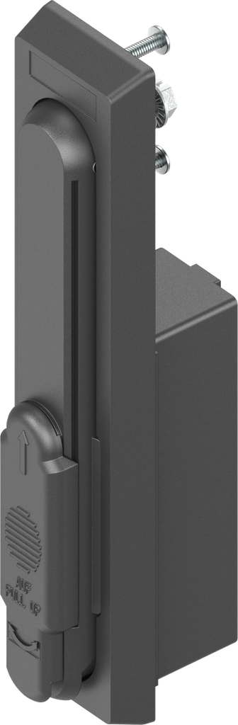 poignée escamotable à simple cylindre, polyamide GF noir