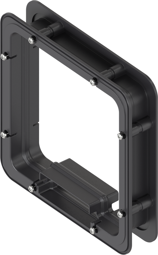 Distanzrahmen ungeschäumt für Ts = 40 mm, ABS schwarz