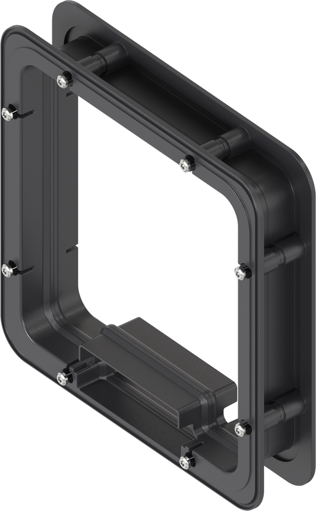 Spacer frame foamed inside for Ts = 40 mm, ABS black