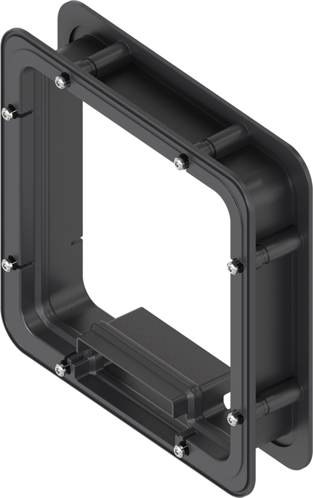 Telaio distanziale schiumato dall'interno per Ts = 45 mm, ABS nero