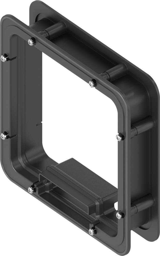Distanzrahmen geschäumt für Ts = 45 mm, ABS schwarz