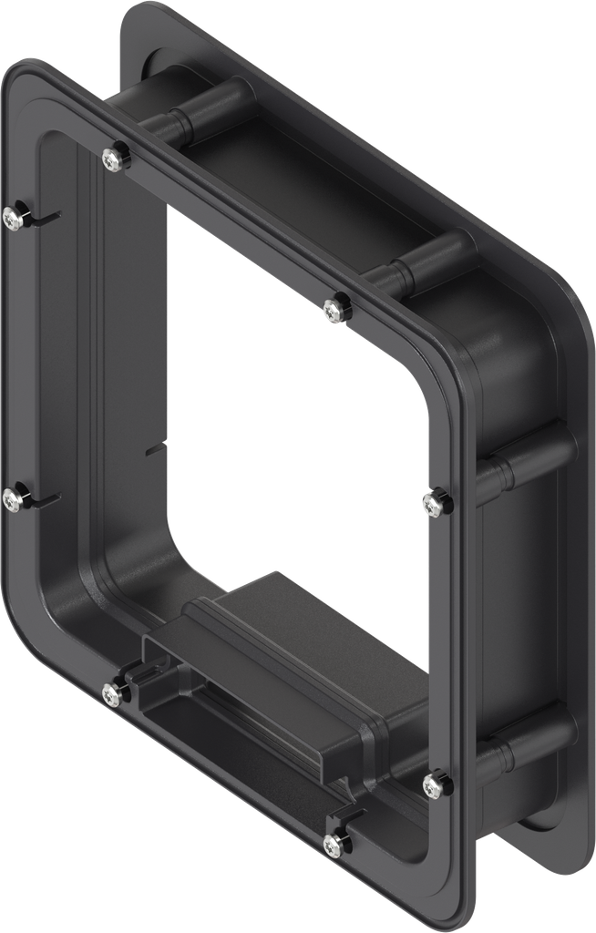 Telaio distanziatore non schiumato per Ts = 50 mm, ABS nero