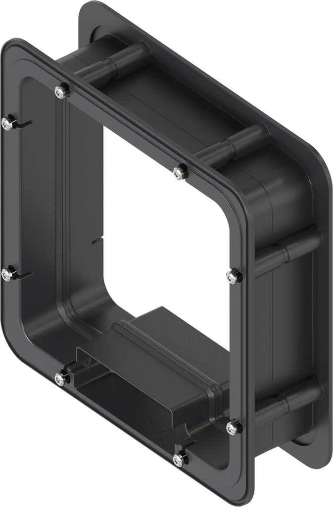 Spacer frame unfoamed for Ts = 60 mm, ABS black