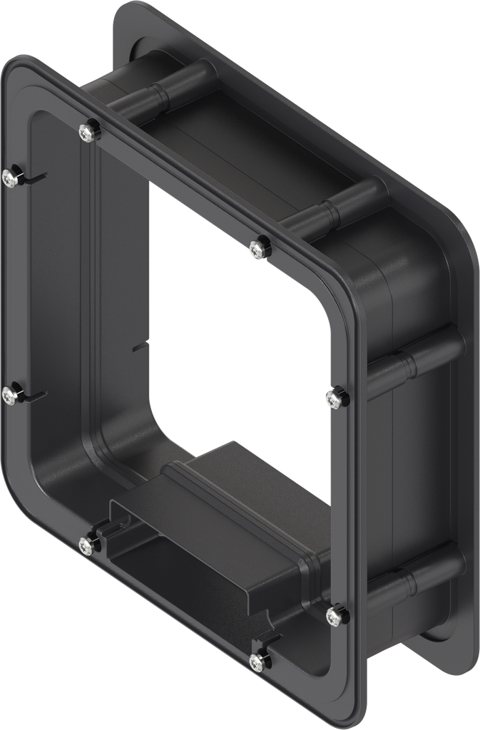 Spacer frame foamed inside for Ts = 60 mm, ABS black