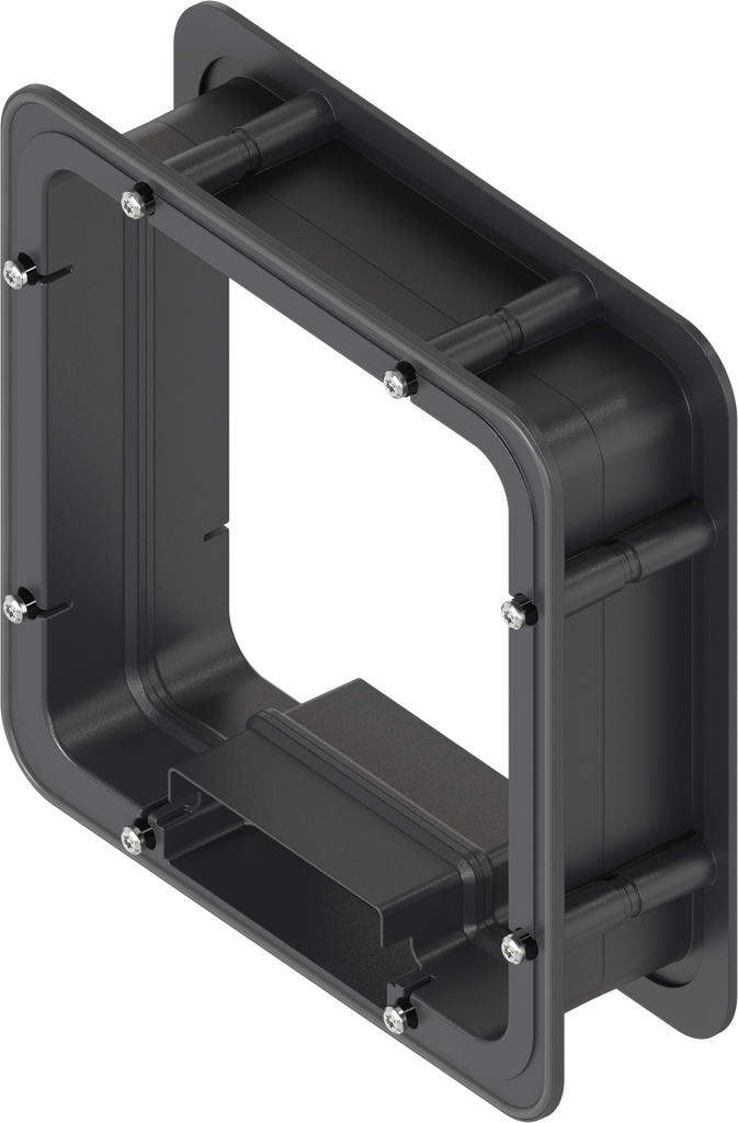Distanzrahmen geschäumt für Ts = 60 mm, ABS schwarz