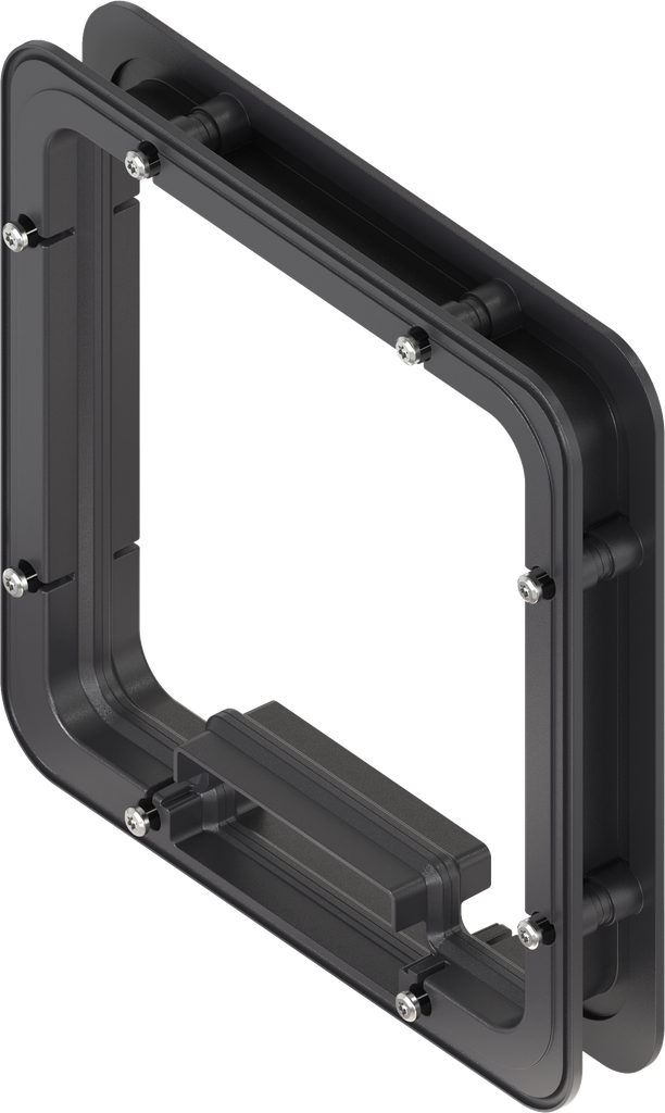 Distanzrahmen ungeschäumt für Ts = 30 mm, ABS schwarz