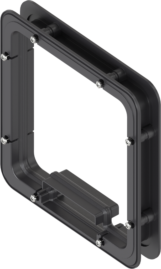 Spacer frame foamed inside for Ts = 30 mm, ABS black