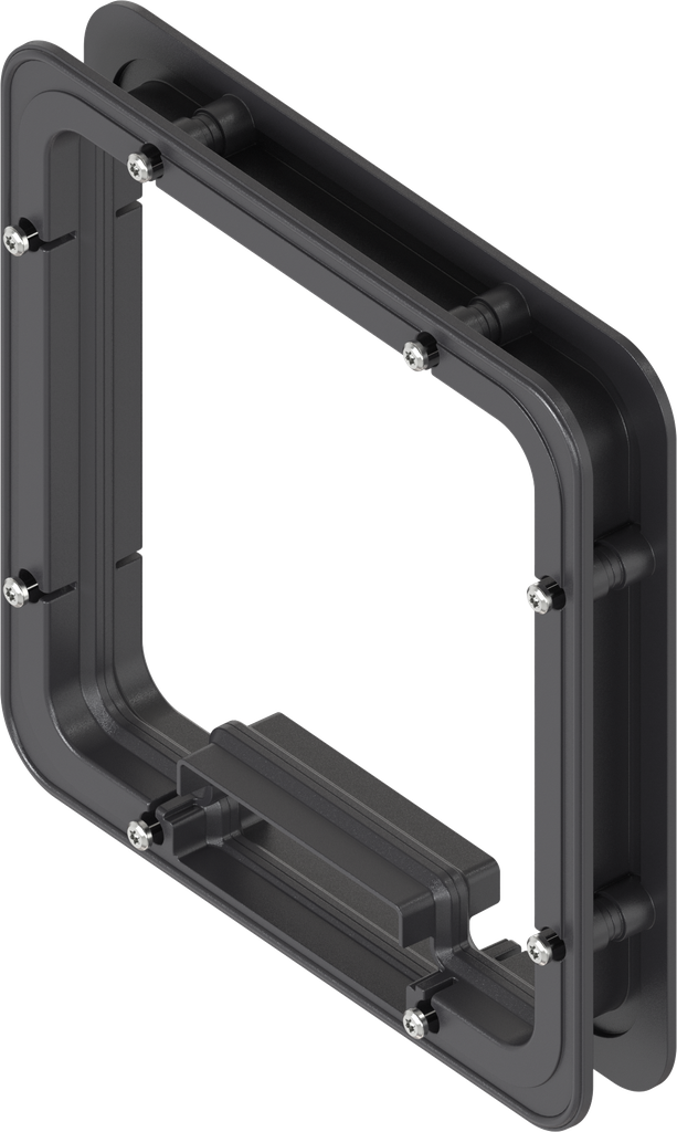 Telaio distanziale schiumato per Ts = 30 mm, ABS nero