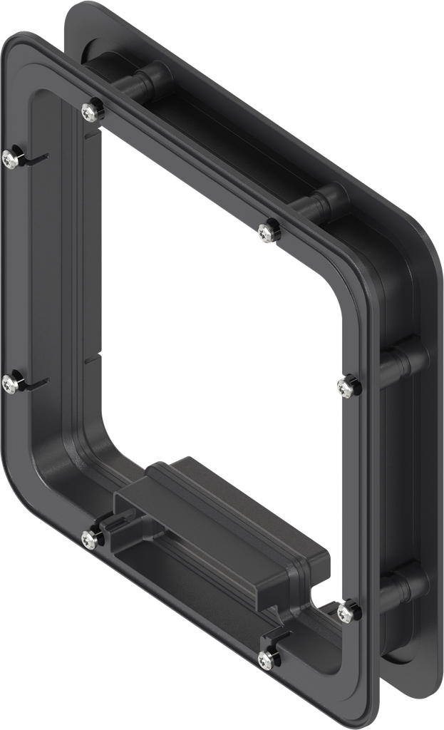 Telaio distanziatore non schiumato per Ts = 35 mm, ABS nero