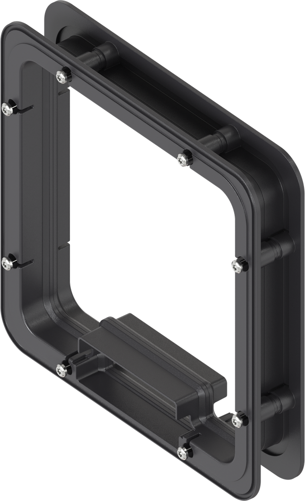 Spacer frame foamed inside for Ts = 35 mm, ABS black