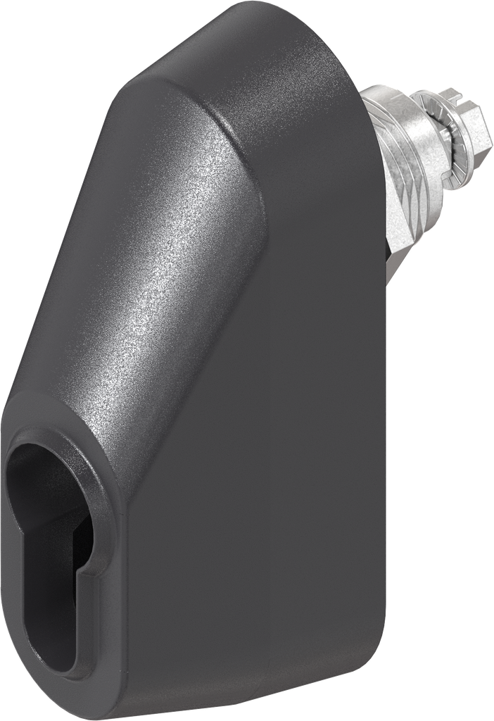 Cuarto de vuelta para cilindro perfilado, negro
