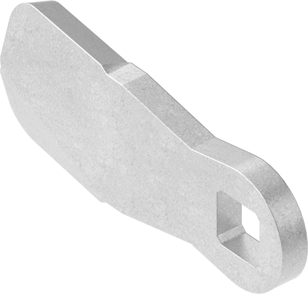 Zunge ohne Nase, Stahl verzinkt