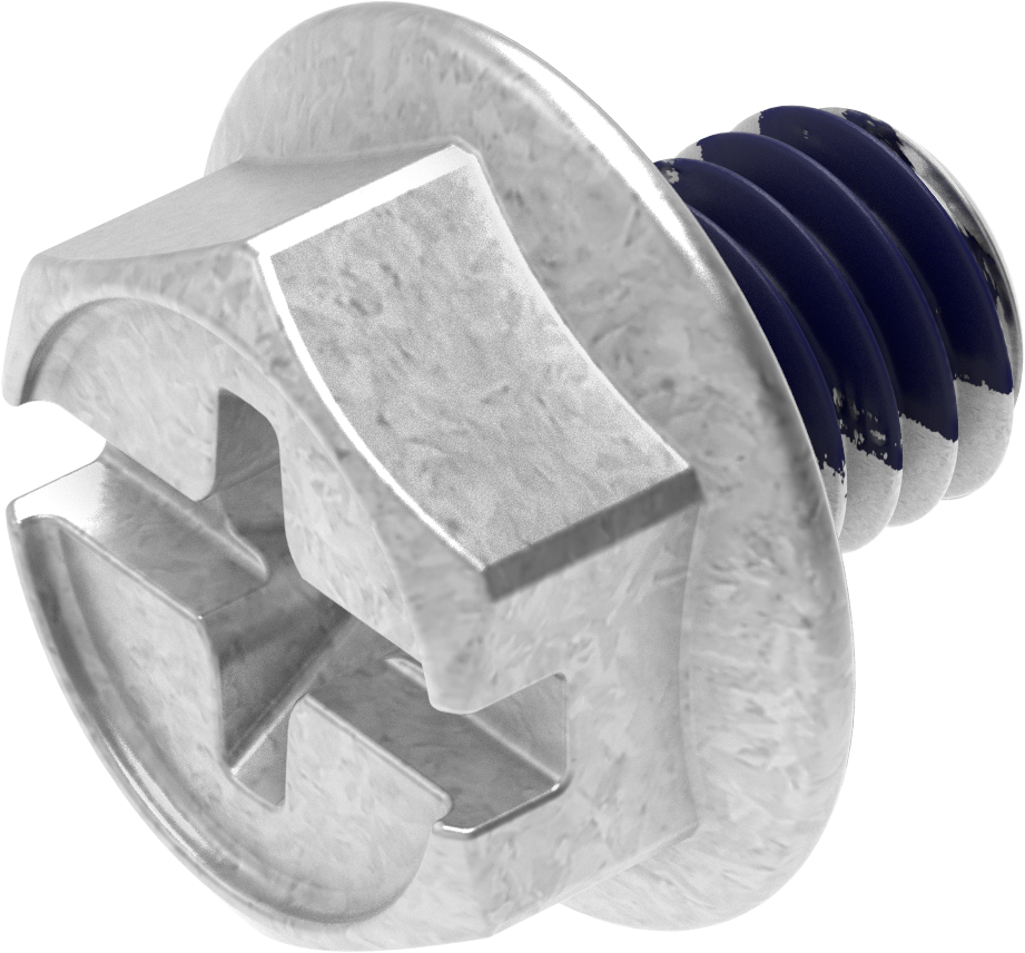 Sperrzahnschraube M6 x 6, Stahl verzinkt