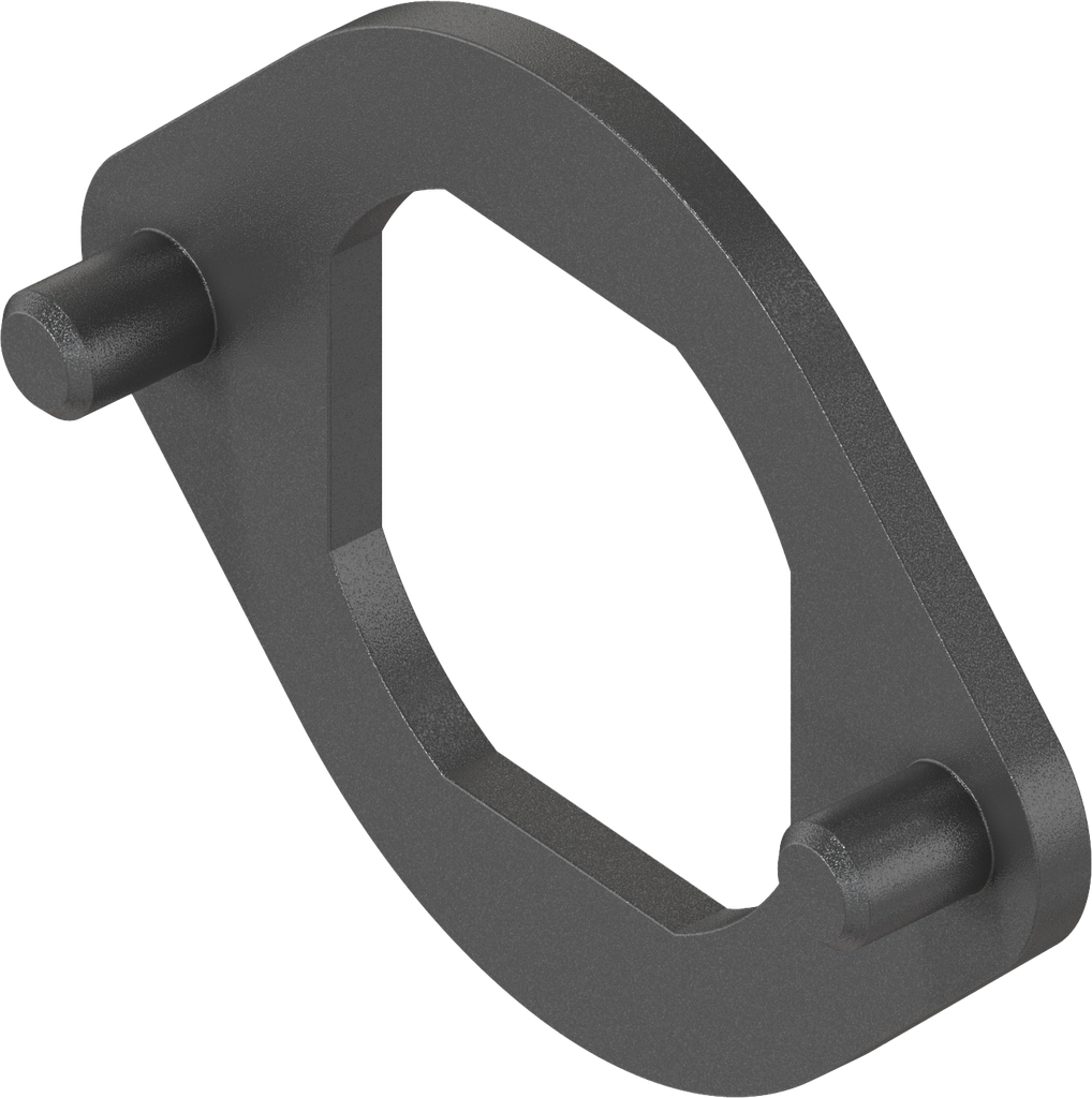 Anti-rotation device, Zinc die black powder-coated