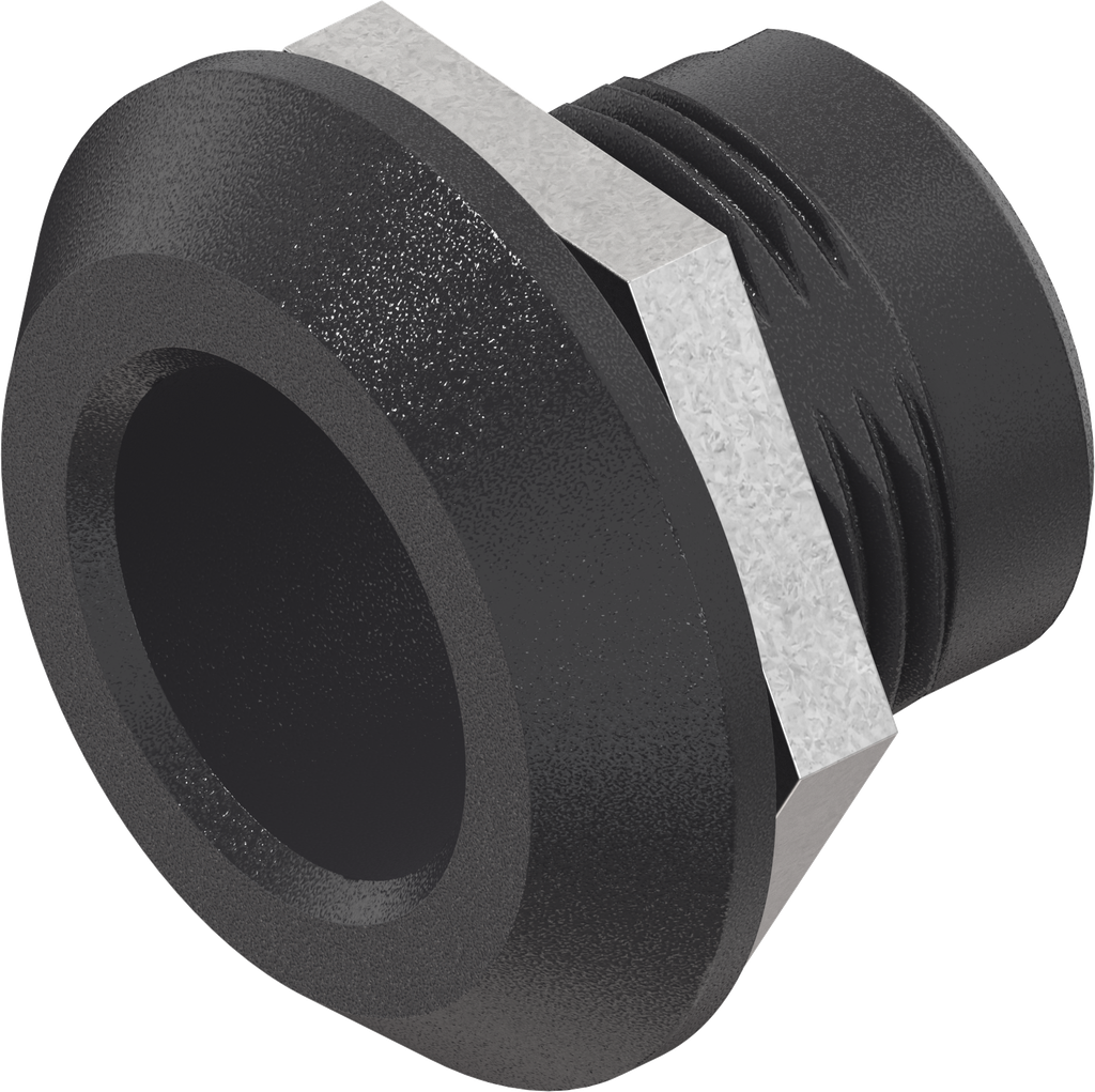 Slothuis, polyamide GF V0 zwart