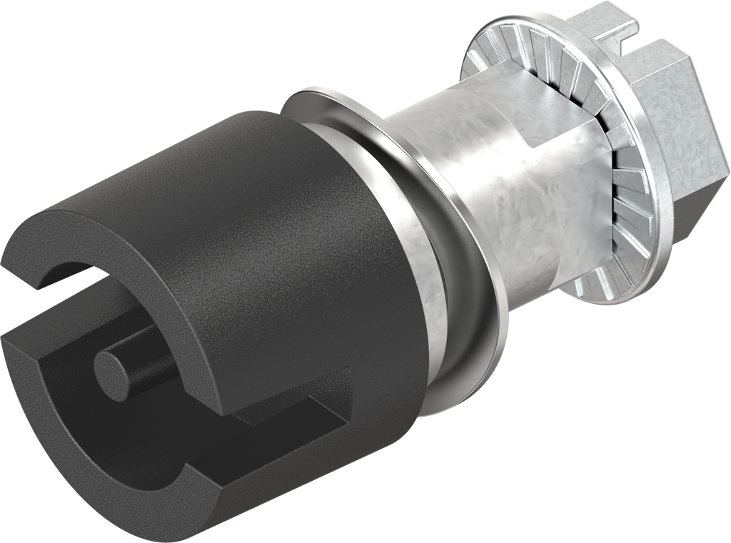 Inserto doppia aletta 3, zama nero verniciato a polvere