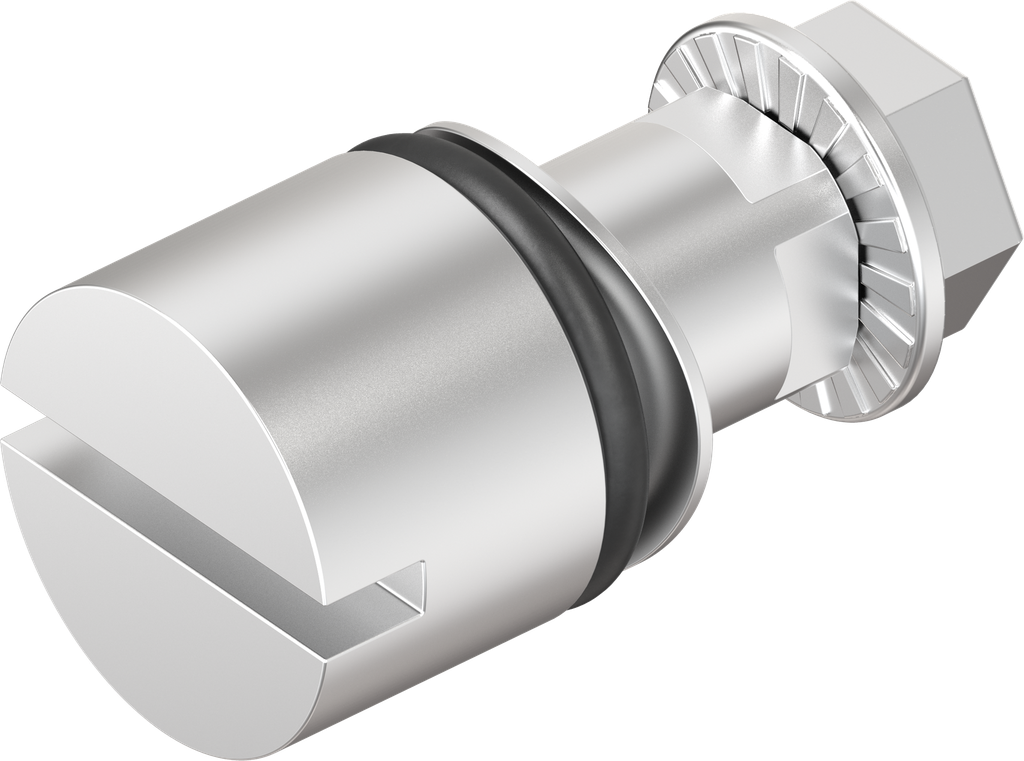 Inserto con intaglio 2x4, acciaio inox AISI 303